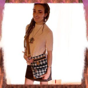 Stone Mountain Purse Buffalo Plaid B&W